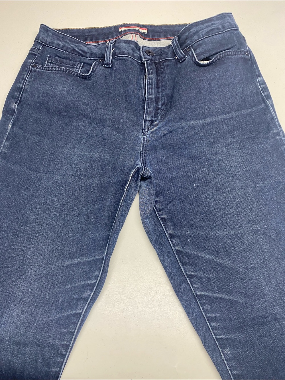Tommy Hilfiger Men's Dark Blue Slim Straight Jeans